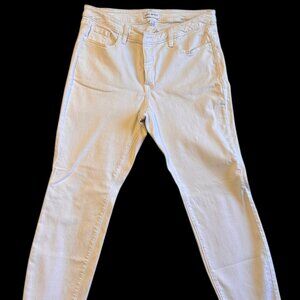 Lane Bryant Mid-Rise Skinny White Jeans